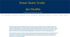 Desktop Screenshot of oceanquestscuba.com